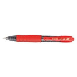 Boligrafo pilot g-2 pixie rojo tinta gel retractil sujecion de caucho