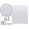 Funda multitaladro q-connect din a3 apaisada 80 micras cristal con apertura superior - bolsa de 10