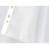 Funda multitaladro q-connect din a3 apaisada 80 micras cristal con apertura superior - bolsa de 10
