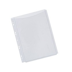 Funda multitaladro q-connect con fuelle din a4 pvc 180 mc bolsa de 5 unidades