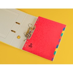 Separador q-connect cartulina brillo juego de 12 separadores din a4