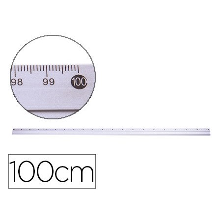 Regla q-connect metalica aluminio 100 cm