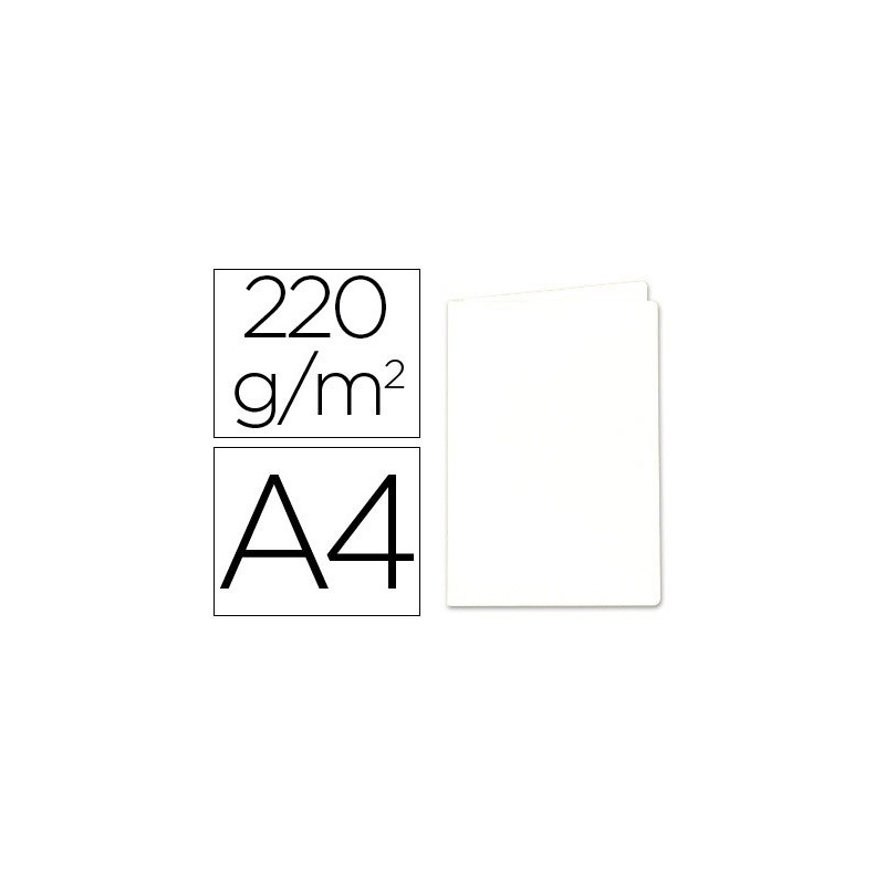Subcarpeta cartulina exacompta din a4 blanca 220 gr