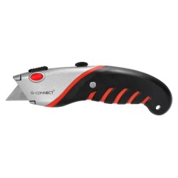 Cuter q-connect metalico ancho aleacion de aluminio - 2 cuchillas de repuesto - cuchilla 19 mm xd-8300 blister 1 unida