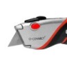 Cuter q-connect metalico ancho aleacion de aluminio - 2 cuchillas de repuesto - cuchilla 19 mm xd-8300 blister 1 unida