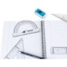 Semicirculo liderpapel 10 cm plastico