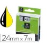 Cinta dymo 1000 negro-amarillo 24 mm x 7 m d1