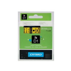 Cinta dymo 1000 negro-amarillo 24 mm x 7 m d1