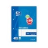 Recambio oxford a4 100  20 hojas gratis 90 gr cuadro 4mm 4 taladros