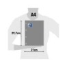 Recambio oxford a4 100  20 hojas gratis 90 gr cuadro 4mm 4 taladros