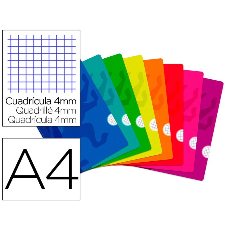 Libreta escolar oxford tapa flexible optik paper openflex 48 hojas 90 gr din a4 cuadro 4 mm colores surtidos Libreta escolar oxford tapa flexible optik paper openflex 48 hojas 90 gr din a4 cuadro 4 mm colores surtidos