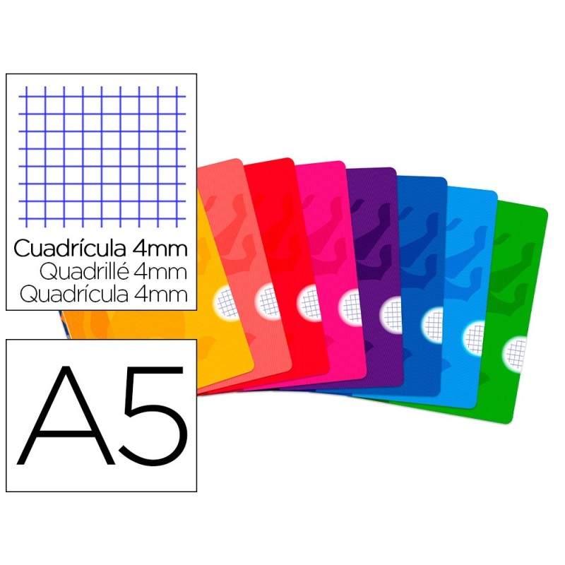 Libreta escolar oxford tapa flexible optik paper openflex 48 hojas 90 gr din a5 cuadro 4 mm colores surtidos Libreta escolar oxford tapa flexible optik paper openflex 48 hojas 90 gr din a5 cuadro 4 mm colores surtidos