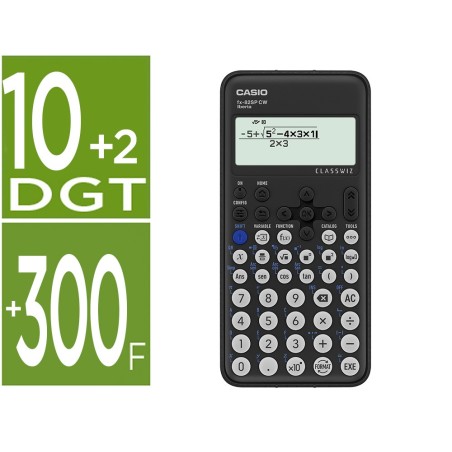 Calculadora casio fx-82sp cw iberia classwiz cientifica  300 funciones 9 memorias con tapa