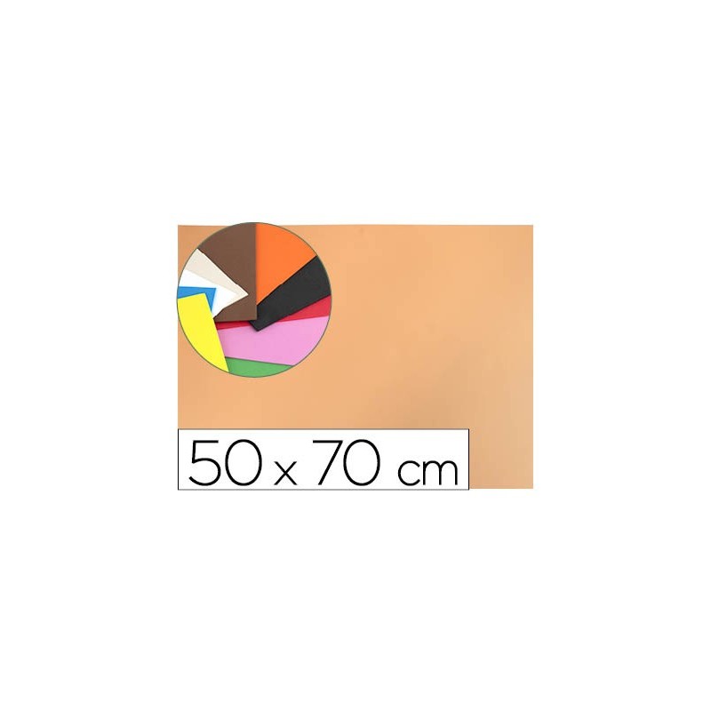 Goma eva liderpapel 50x70cm 60g/m2 espesor 1.5mm piel