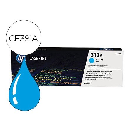 Toner hp 312a laserjet pro mfp m476 cian -2.700 pag-