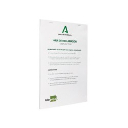 Libro liderpapel hojas de reclamaciones junta de andalucia din a4 25 juegos original  2 copias