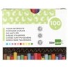 Tiza color antipolvo liderpapel caja de 100 unidades colores surtidos