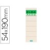 Etiquetas adhesivas elba lomera color hueso 54x190 mm pack de 10 unidades