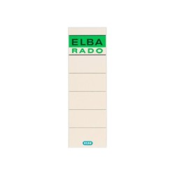 Etiquetas adhesivas elba lomera color hueso 54x190 mm pack de 10 unidades