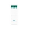 Etiquetas adhesivas elba lomera color blanco 54 x 190 mm pack de 10 unidades