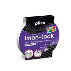 Cinta adhesiva plico imantada 20mm x 1m