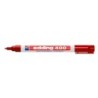 Rotulador edding marcador permanente 400 rojo punta redonda 1 mm recargable