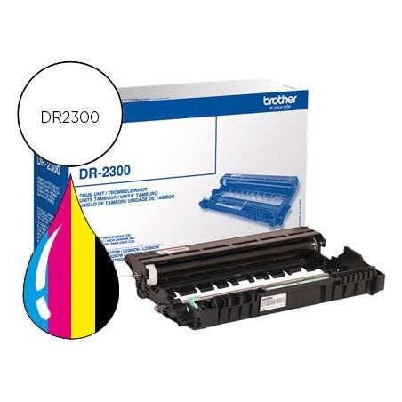 Tambor brother dr-2300 dcpl2500d/ dcpl2520dw / mfcl2700dw / mfcl2720dw negro 12000 paginas