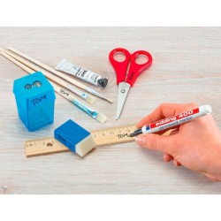 Rotulador edding marcador permanente 400 negro punta redonda 1 mm recargable
