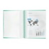 Carpeta liderpapel escaparate con espiral 20 fundas polipropileno din a5 verde