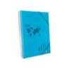 Carpeta liderpapel escaparate con espiral 20 fundas polipropileno din a5 azul