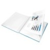 Carpeta liderpapel escaparate con espiral 20 fundas polipropileno din a5 azul