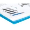 Carpeta liderpapel escaparate con espiral 20 fundas polipropileno din a5 azul
