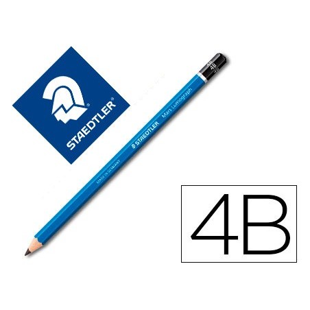 Lapices de grafito staedtler mars lumograph 100 4b unidad