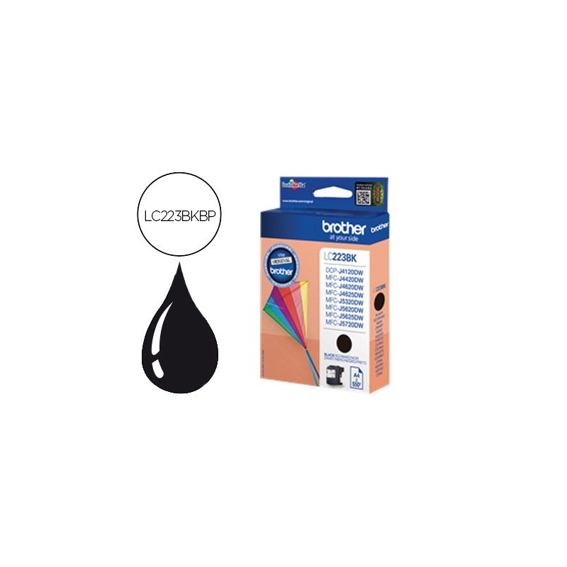 Ink-jet brother lc-223cbp negro dcp4120dw mfcj4420dw mfcj4620dw mfcj5320dw 550 pag