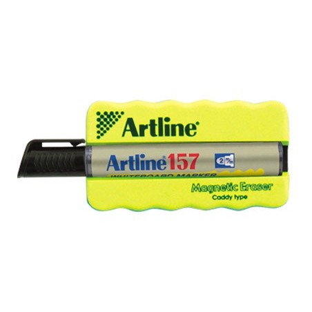 Borrador artline pizarra blanca magnetico con rotulador ek-157 negro