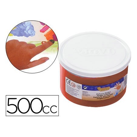 Pintura a dedos jovi 500 cc marron
