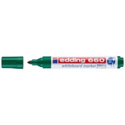Rotulador edding para pizarra blanca 660 color verde punta redonda 1,5-3 mm