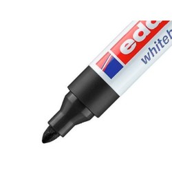Rotulador edding para pizarra blanca 660 color negro punta redonda 3 mm