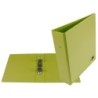 Carpeta de 2 anillas 40 mm redondas liderpapel a5 carton forrado pvc verde pistacho