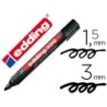 Rotulador edding marcador permanente 300 negro punta redonda 1,5-3 mm recargable
