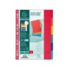 Separador exacompta cartulina simil prespan juego de 12 separadores din a4 multitaladro colores vivos