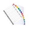 Separador exacompta cartulina juego de 12 separadores din a4 multitaladro color blanco