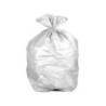 Bolsa basura domestica blanca con autocierre 55 x 56 cm rollo de 15 unidades