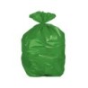 Bolsa basura domestica verde con autocierre 55 x 60 cm rollo de 15 unidades