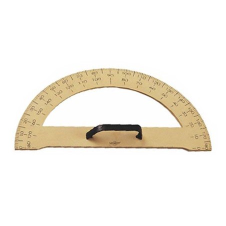 Semicirculo para encerado faibo de plastico imitacion madera 34 cm