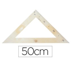 Escuadra para encerado faibo plastico imitacion madera 50 cm