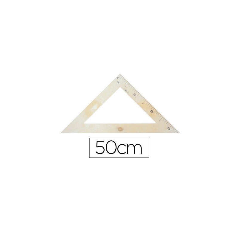 Escuadra para encerado faibo plastico imitacion madera 50 cm