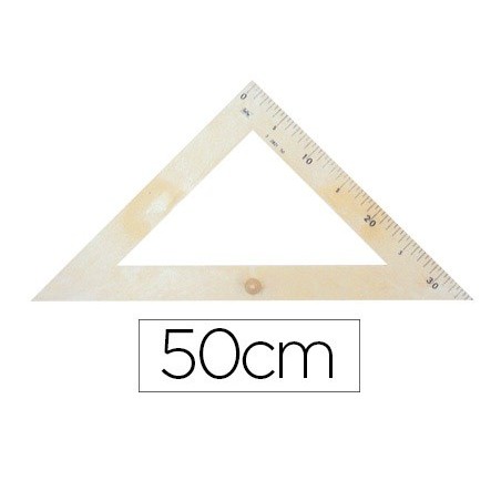 Escuadra para encerado faibo plastico imitacion madera 50 cm