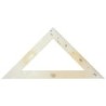 Escuadra para encerado faibo plastico imitacion madera 50 cm