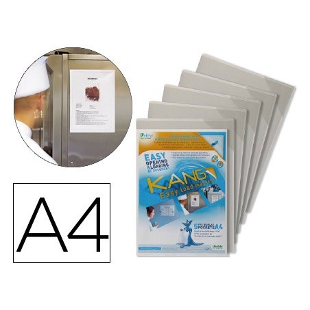 Funda de presentacion tarifold magnetica rigida y anti reflejo din a4 pack de 5 unidades
